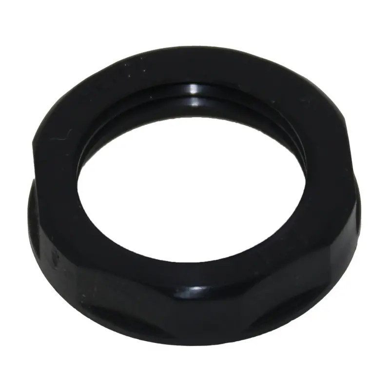 1/2" Black Nylon Locknut For Filter Housing Applications 1