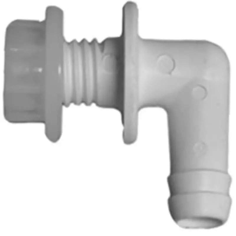 1/2" Id Brine Tank Overflow Adapter For Water Softeners 1