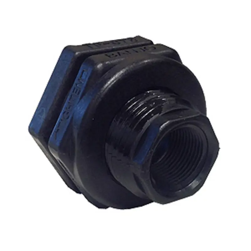 1/2" Polypropylene Bulkhead Tank Fitting With Epdm Sealing Gaskets 1