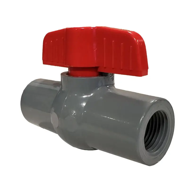 1/2" Schedule 80 Pvc Molded Ball Valve With Female Pipe Thread (Fpt) Ends 1