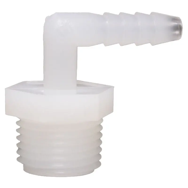 1/4" Barb × 1/2" Male Npt Elbow – Natural Nylon 1