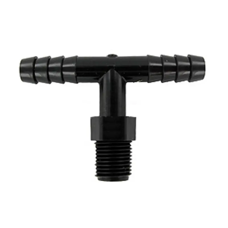 1/4-Inch Id Barb Tee With 1/8-Inch Male Npt Branch Outlet 1