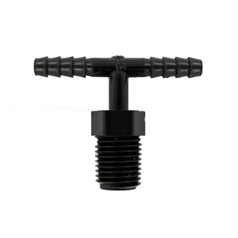 1/4-Inch Id Barb Tee With 3/8-Inch Male Npt Branch Outlet 1