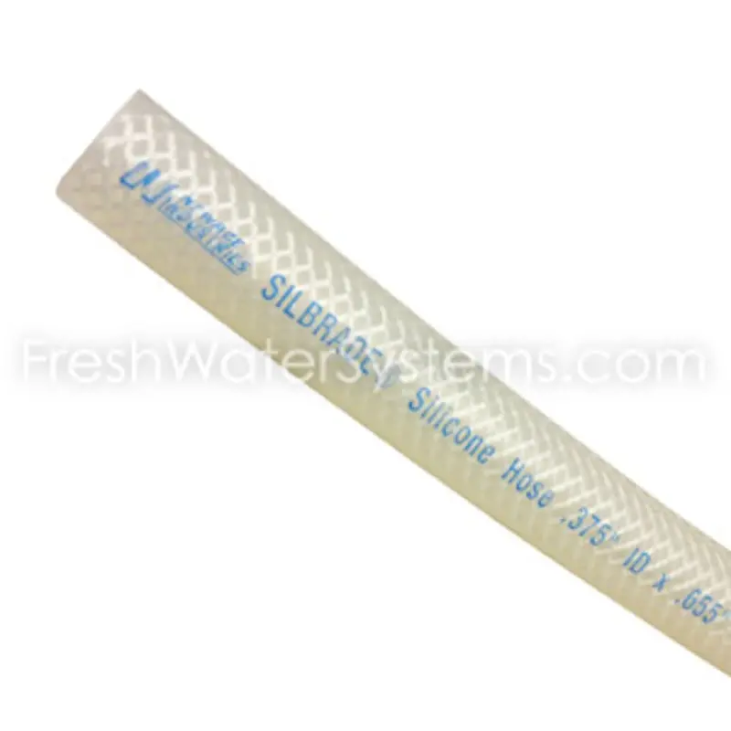 1-Foot Braid-Reinforced Silicone Tubing — 5/16" Id × 0.592" Od (Silbrade) 2