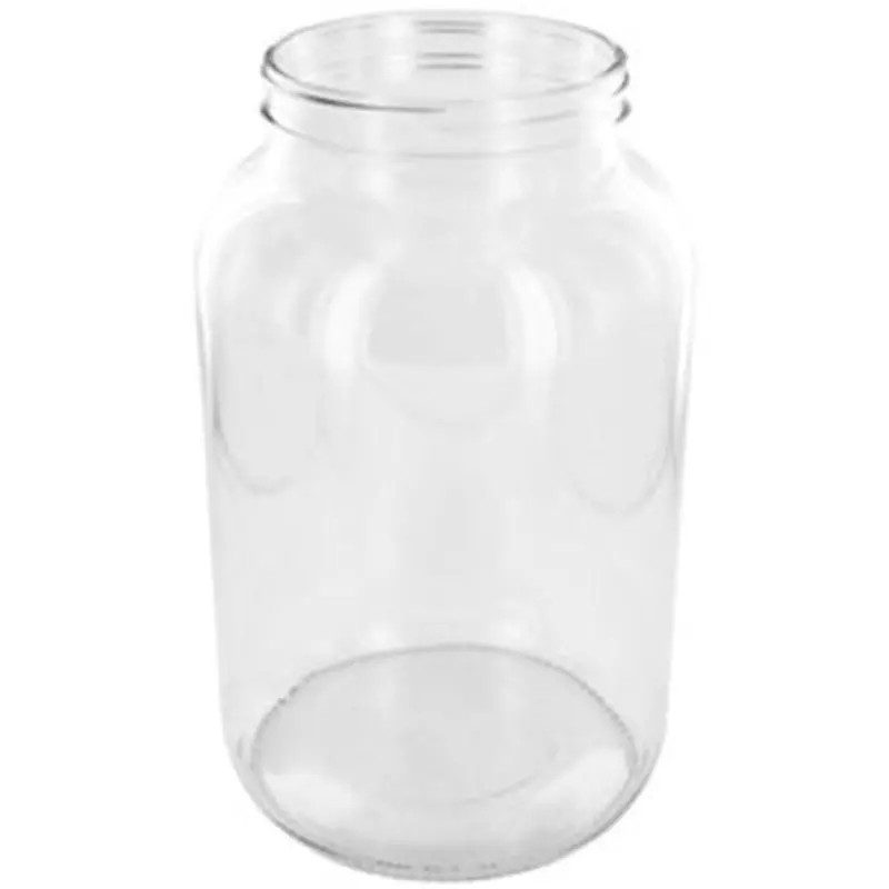 1-Gallon Wide-Mouth Flint Glass Jar – Lid Not Included 1