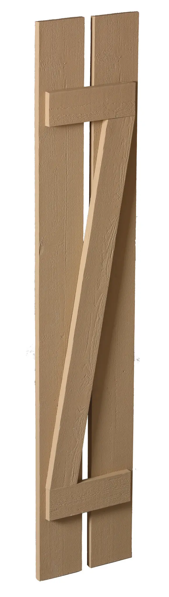 12-Inch Two-Board Plank Shutter With Z-Style Batten 1