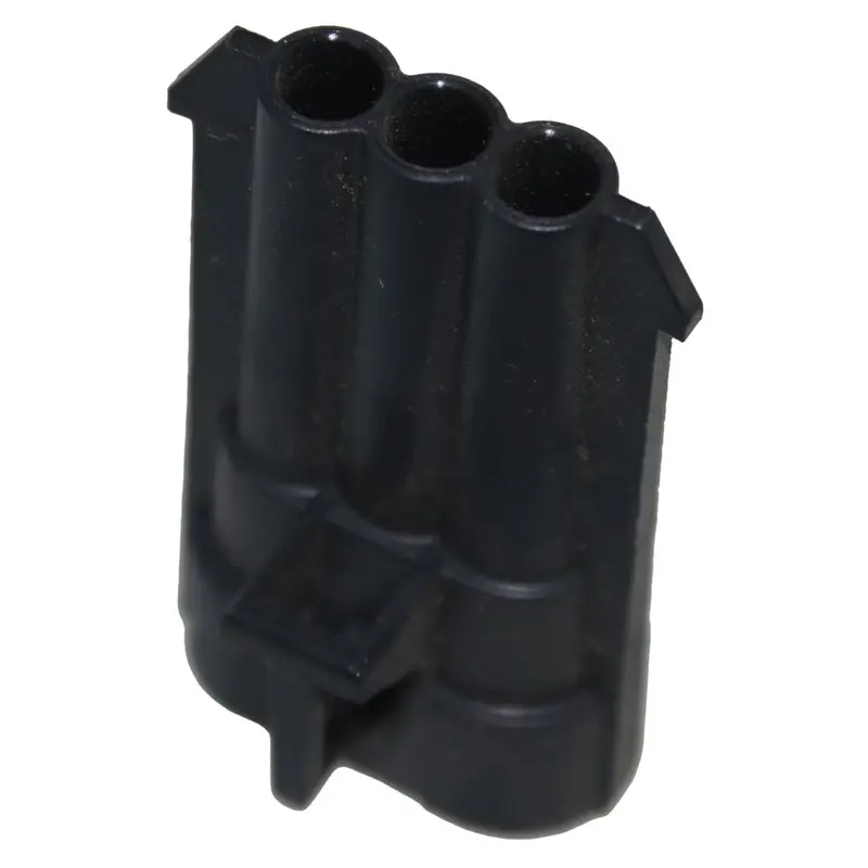 150 Series Automotive Male Connector – 3-Pin, Black Housing 1