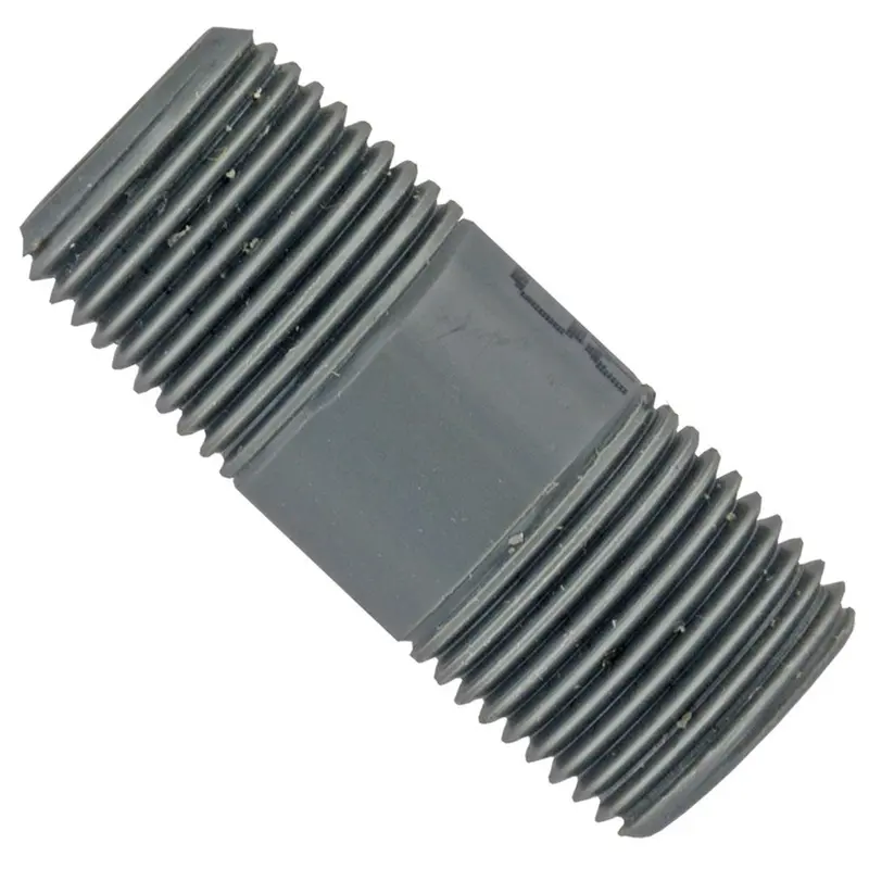 2" Long Schedule 80 Pvc Nipple With 1/2" Male Iron Pipe Threads 1