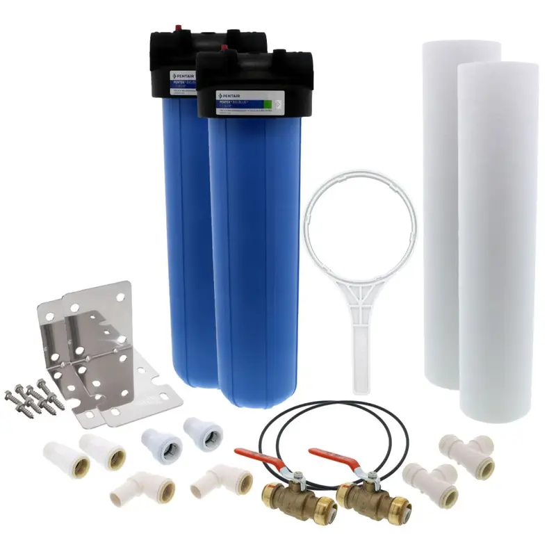 20-Inch Heavy-Duty Twin-Sediment Prefilter Kit – 1" Fittings 1