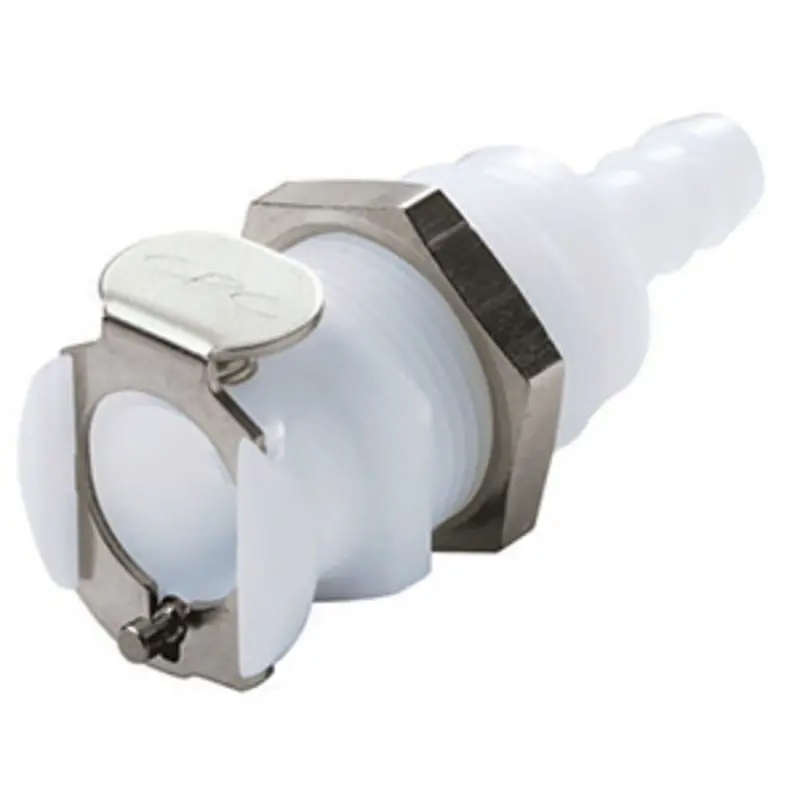 28000 Nsf-Certified Panel-Mount Non-Valved Hose Barb Coupling – 1/4" Id Barb 1