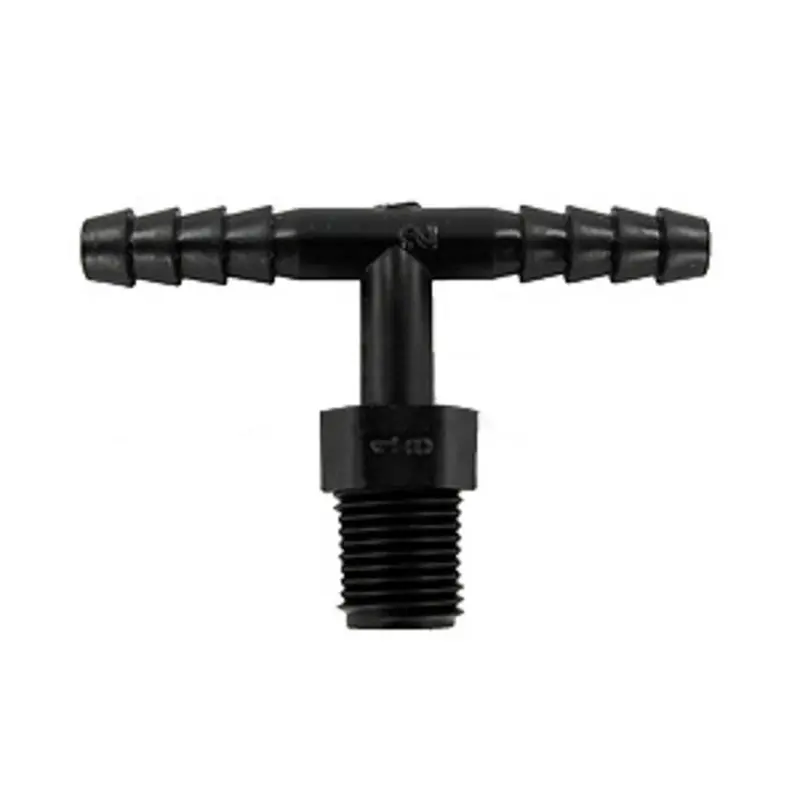3/16-Inch Id Barb Tee With 1/8-Inch Male Npt Branch Outlet 1