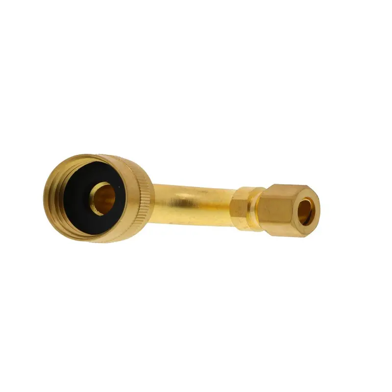 3/4" Female Garden Hose Swivel Elbow Adapter With 3/8" Compression Fitting 1