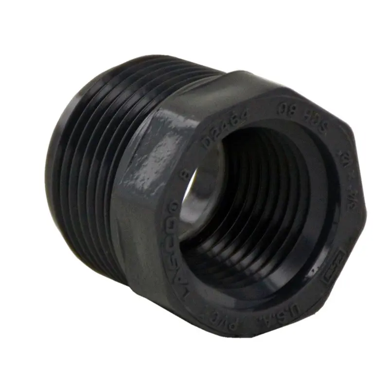 3/4" Mip To 1/2" Fip Schedule 80 Pvc Reducing Bushing 1