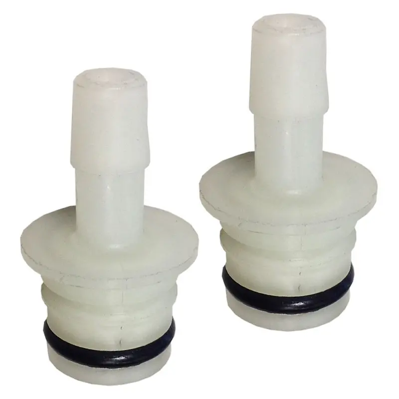 3/4" Quad Port To 10/13 Mm Hose Barb Straight Fittings (Pair) 1