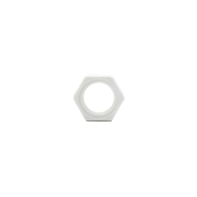 3/8" Polypropylene Bulkhead Nut For Panel Or Tank Mounting 1