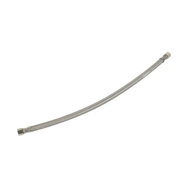 304 Stainless Steel Braided Hose — 1/4" Compression × 1/4" Compression, 16" Length 1