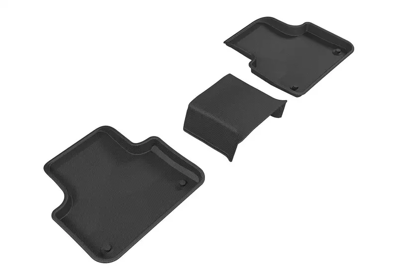 3D Maxpider Kagu Black Floor Mats – 3-Piece Set For Second Row 1