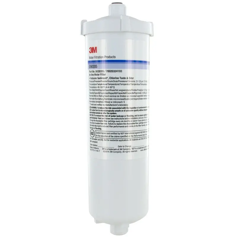 3M Ow205 Inline Water Filter Cartridge – 1/4" Npt, 5-Micron Filtration 1