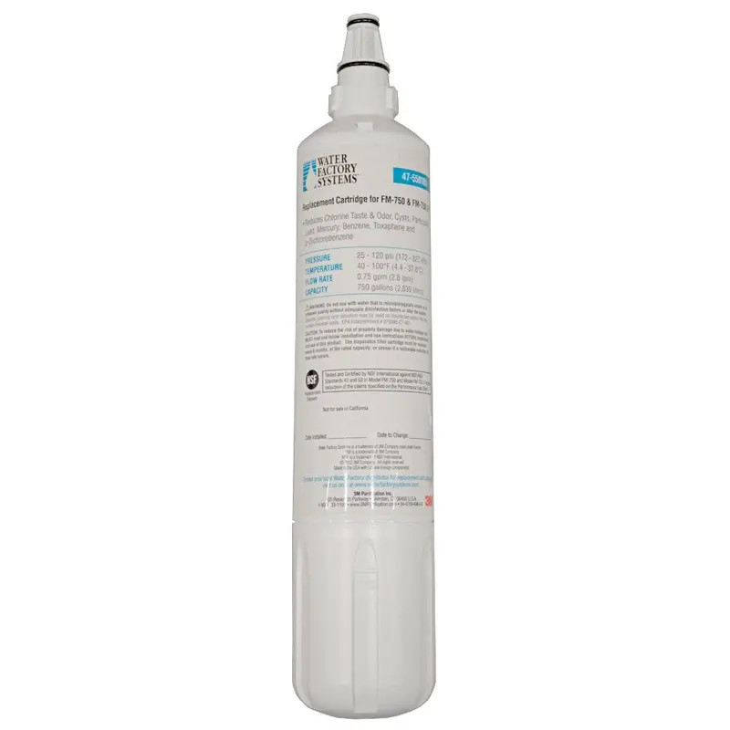 3M Water Factory Fm-750 Replacement Cartridge – Model 47-550101 1