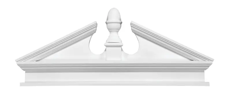 Acorn-Style Pediment With Bottom Trim 1