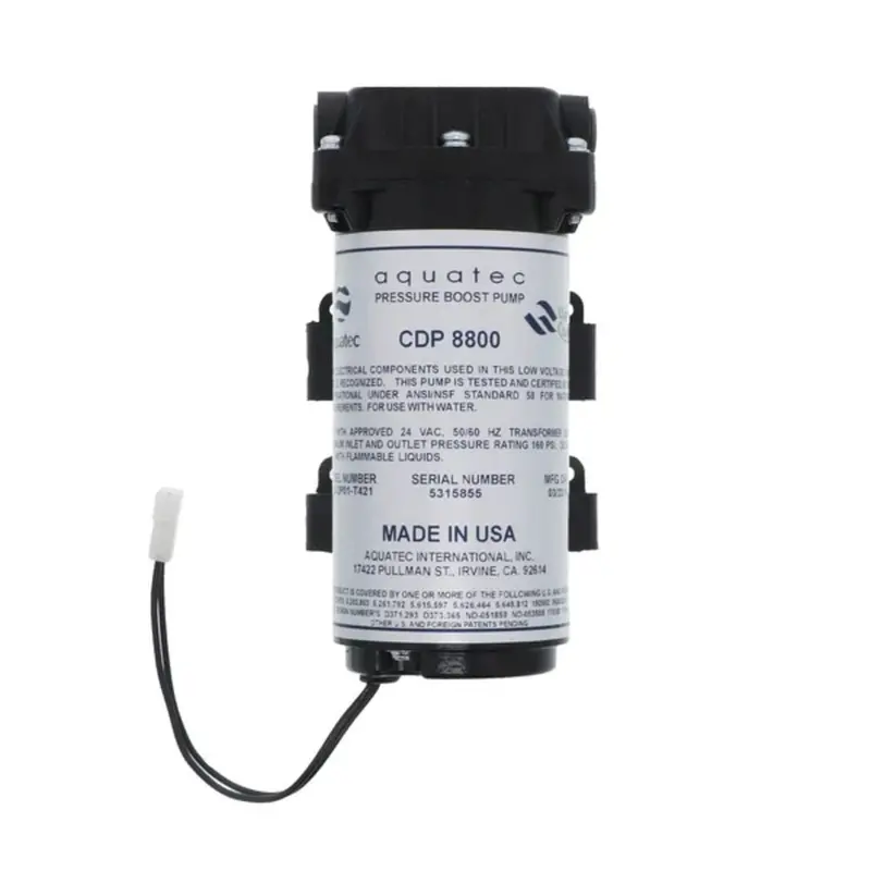 Aquatec Cdp 8800 Pressure Boost Pump – 160 Psi Bypass, 3/8" Jg, 24 Vac 1
