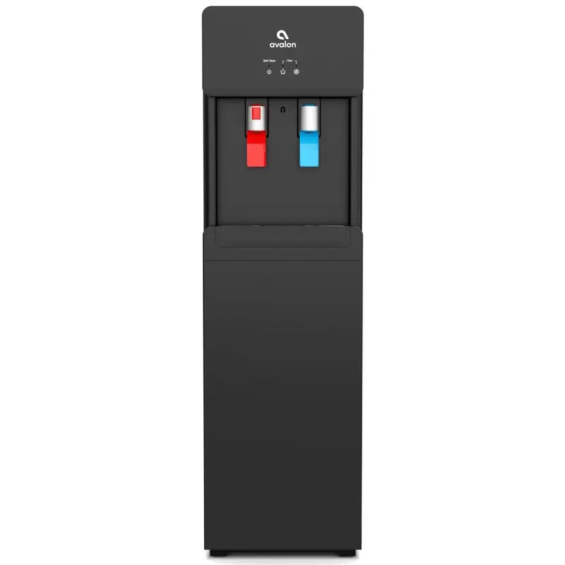 Avalon Slim-Design Bottleless Water Cooler – Hot & Cold With Child Safety Lock (Black) 1