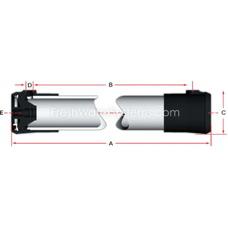 Axeon 200520 Pvc Ro Membrane Housing – 2.5" X 40", High-Capacity 2