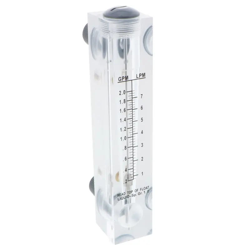 Axeon 200897 Low-Flow Ro Flowmeter – 0.2–2 Gpm Acrylic Design 1