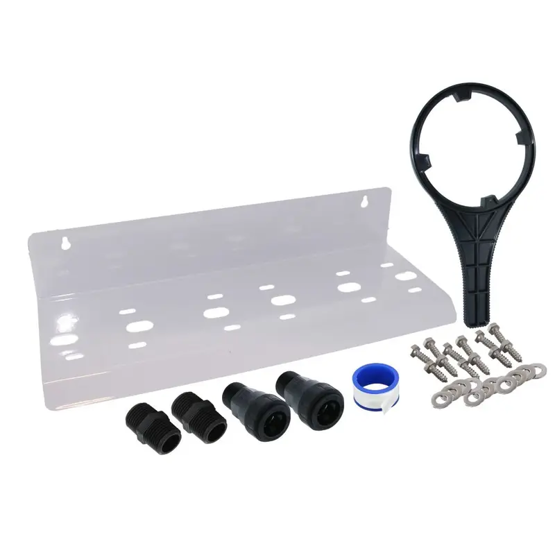Big Flow Triple Filter Housing Installation Kit 1