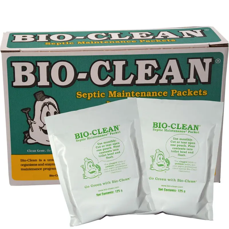 Bio-Clean Septic Treatment With Live Bacteria – 12-Packet Starter Pack 1