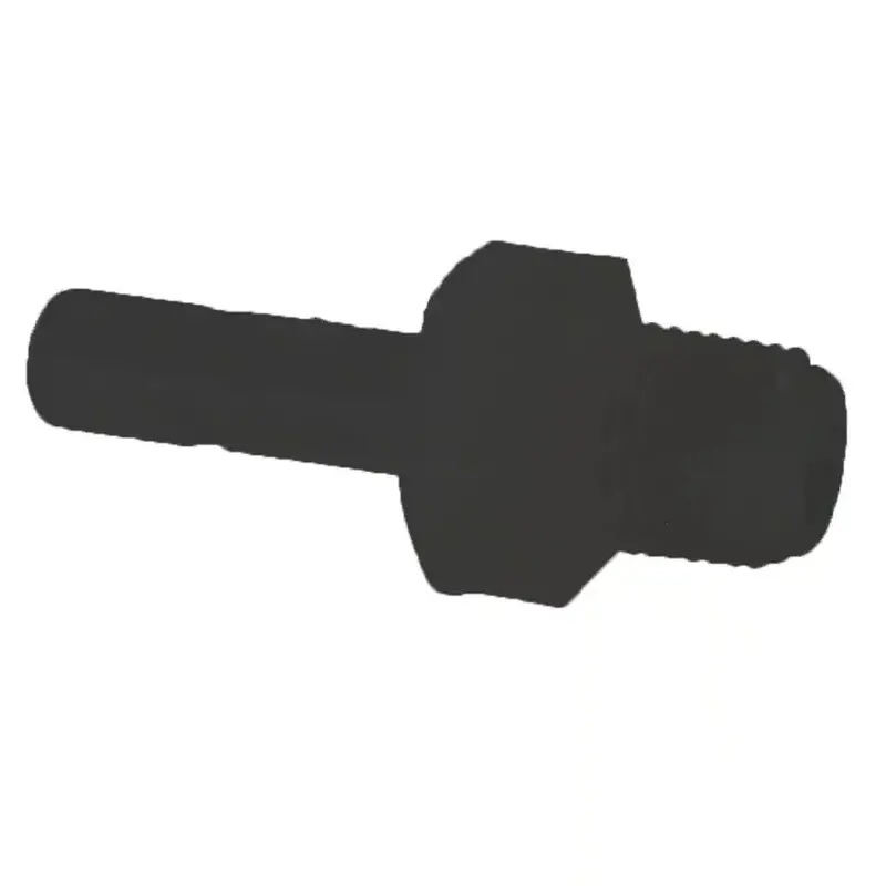 Black Kynar Pvdf 3/8-Inch Male Tube Stem Adapter – 3/8-Inch Nptf Thread 1