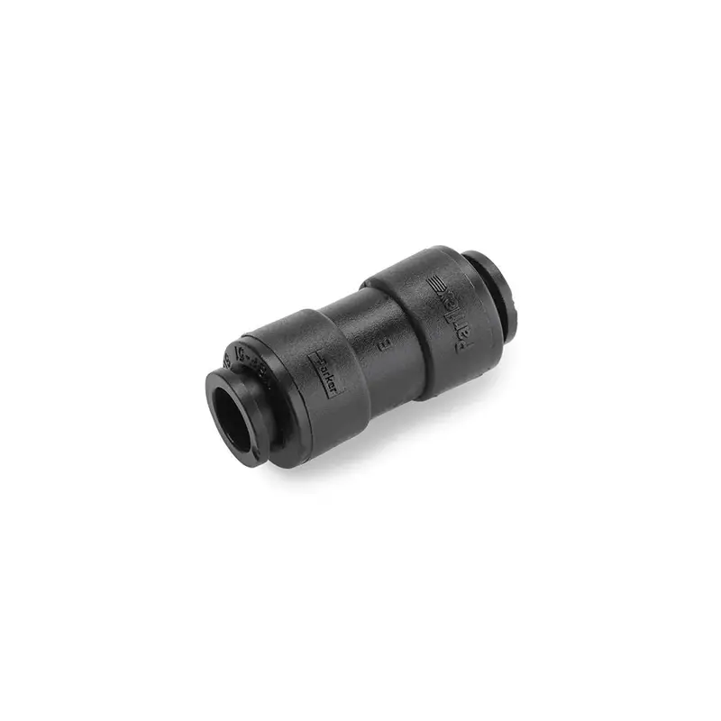 Black Kynar Pvdf 3/8-Inch Union Connector 1