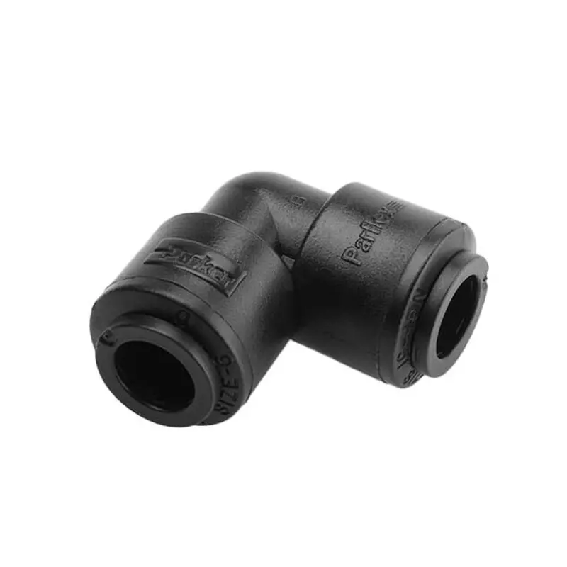 Black Kynar Pvdf Elbow Union Fitting (3/8" X 3/8") 1