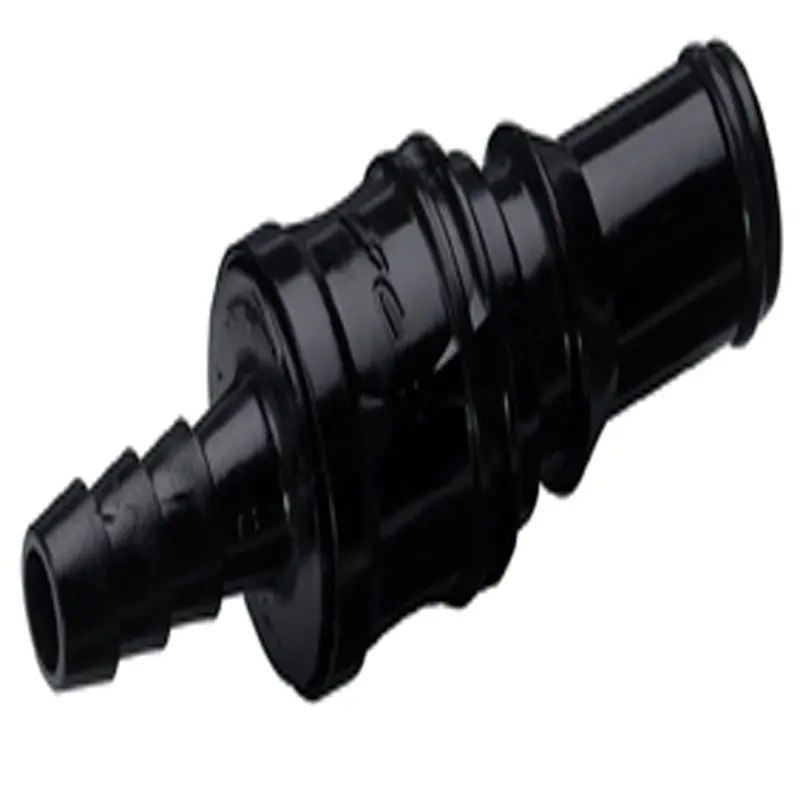 Black Molded Valved In-Line Hose Barb Coupling Insert – 3/8" Id (Bacd22006Mblk) 1
