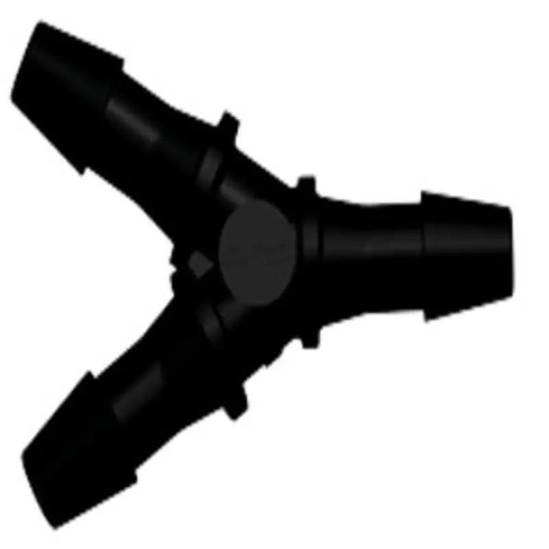 Black Nylon Hy531 Y-Branch Fitting – 5/32" Hb Triple Port 1
