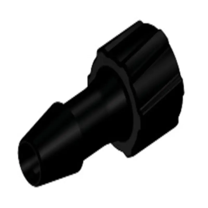 Black Nylon Male Luer Fitting – 3/16" Hose Barb 1