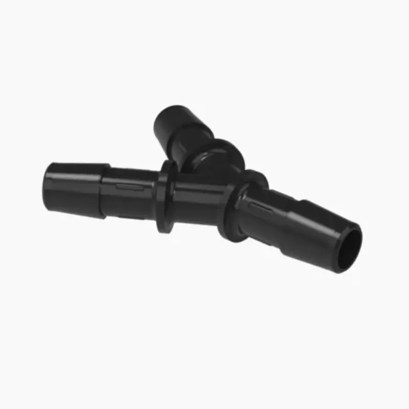 Black Nylon Y-Connector – 3/8" Id X 3/8" Id X 3/8" Id 1