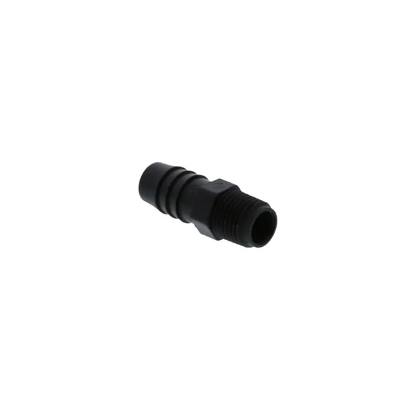 Black Polypropylene Male Barb Connector – 1/2-Inch Id Barb To 1/4-Inch Male Npt 1