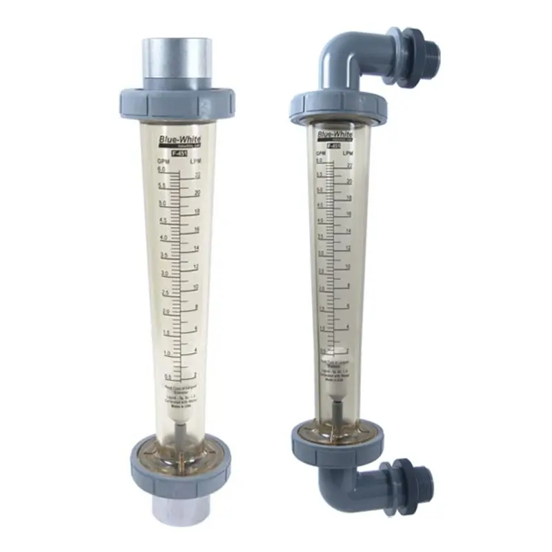 Blue-White F-451 Flow Rate Indicator With Rotameter Design 1