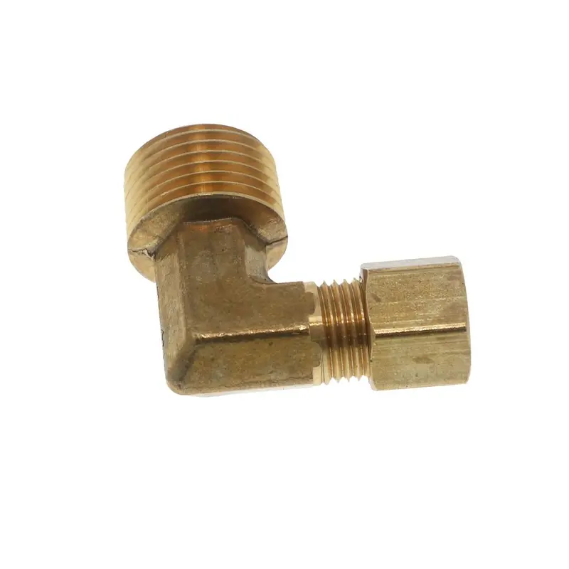 Brass Compression Elbow: 1/4" Compression × 3/8" Mpt 1