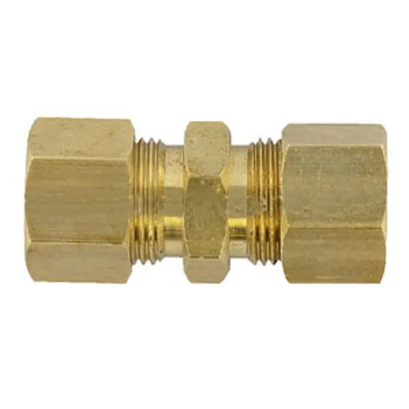 Brass Compression Union Fitting – Dual 5/16" Od Compression Ends 1
