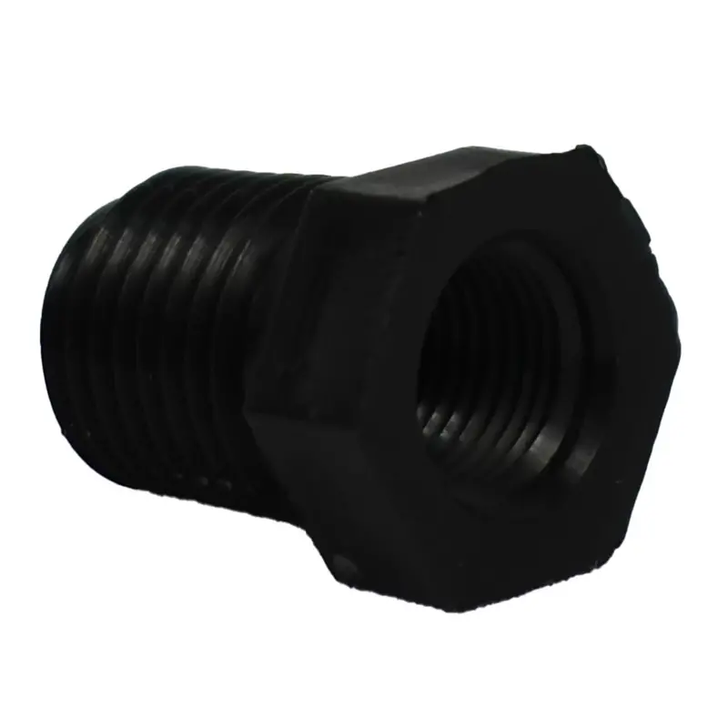 Brass Hex Bushing Adapter: 1/4" Male × 1/8" Female Npt 1