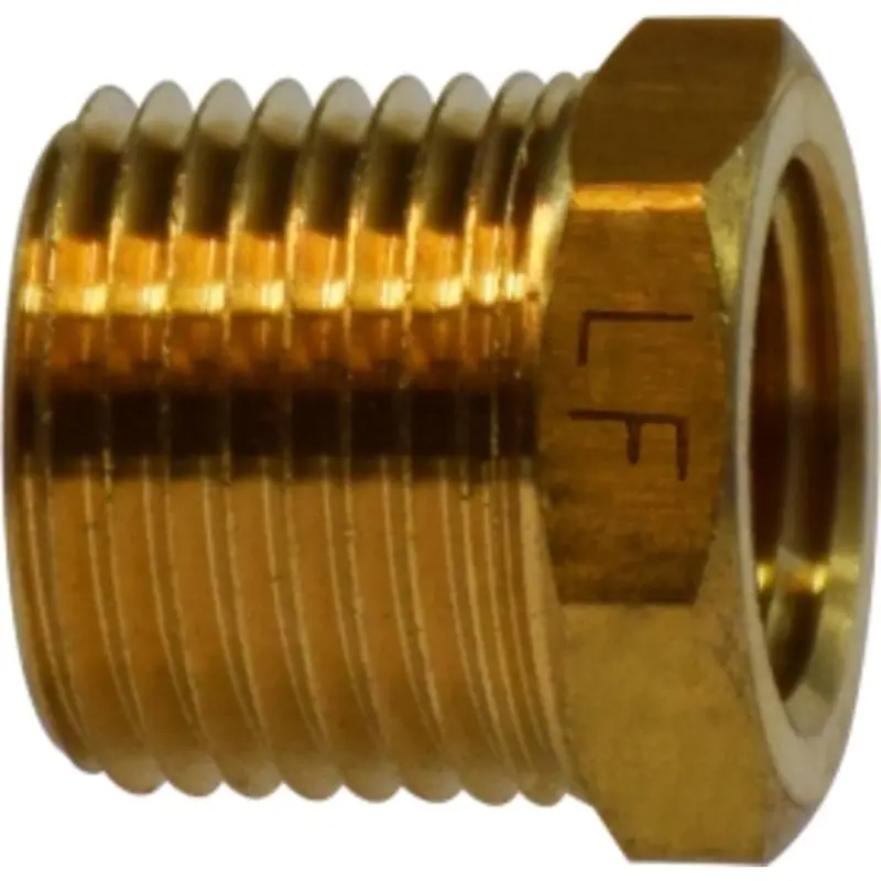 Brass Lf 7110 Hex Bushing — 3/8" × 1/4" Reducing Adapter, Compression Style 1