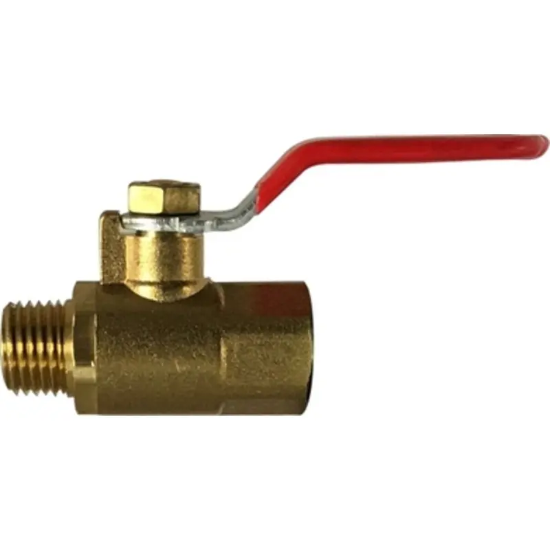 Brass Miniature 1/4" Male × Female Ball Valve 1
