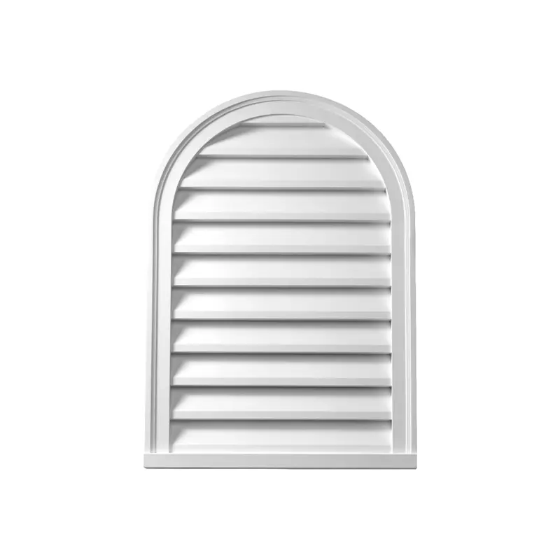 Cathedral-Profile Functional Louver With Brickmould Border 1