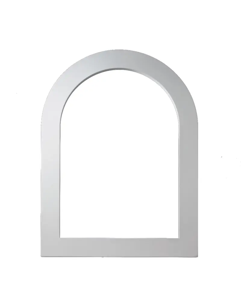 Cathedral-Style Decorative Louver Trim – Arched Architectural Border 1