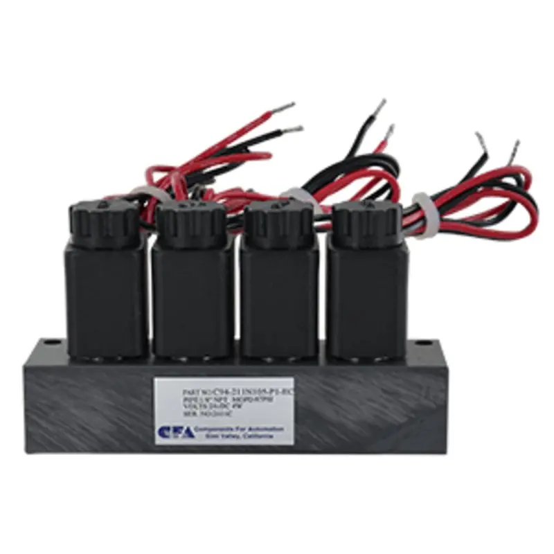 Cfa C9-Series 4-Station Nc Solenoid Valve Manifold — 1/8" Fpt, 24Vac 1