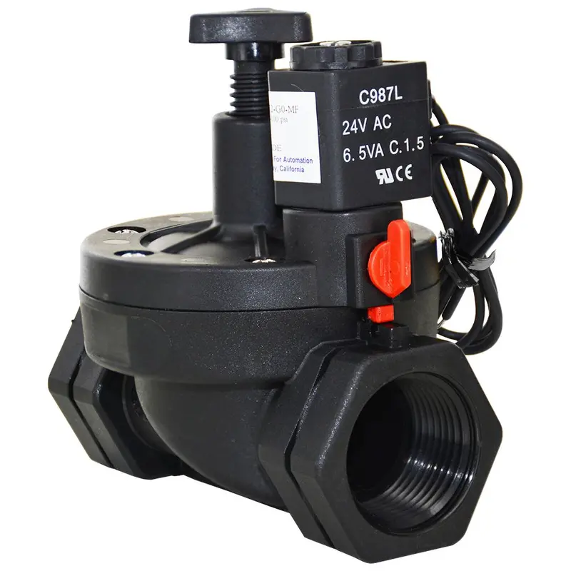 Cfa C9 Series Solenoid Valve With Manual Override And Flow Control – 1-Inch Fpt, 24 Vac 1