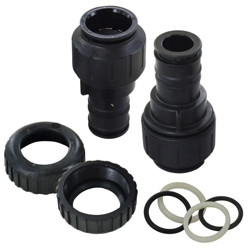 Clack Ws1 V3007-17 John Guest 1" Cts Straight Connector Assembly 1