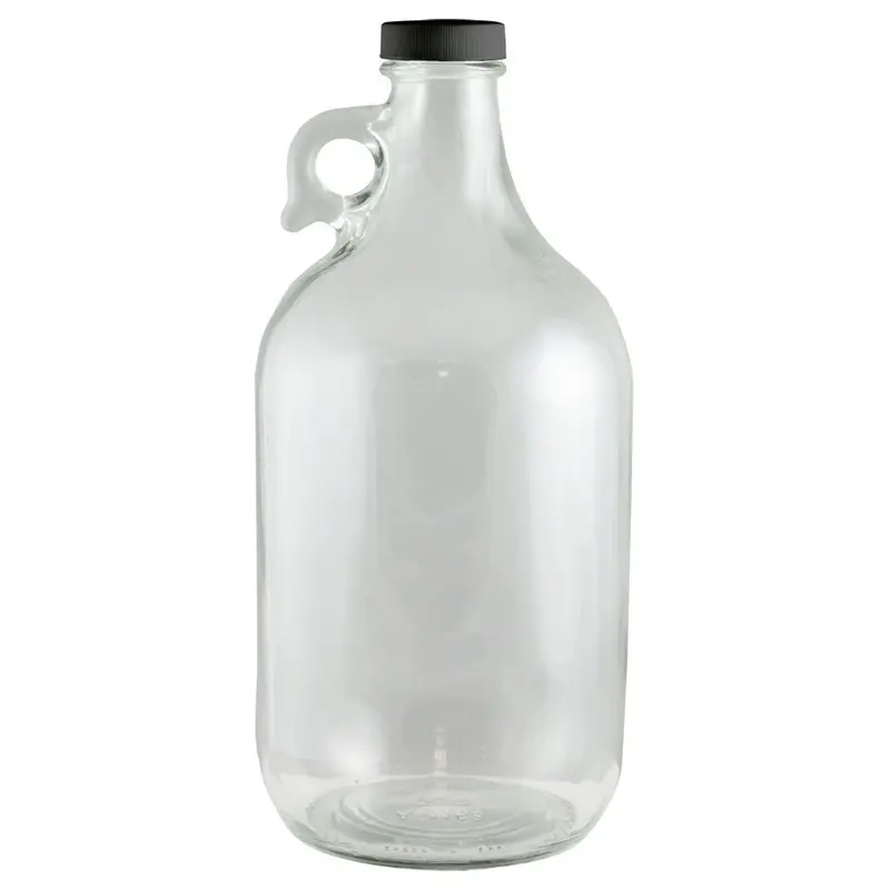 Clear 64-Ounce Glass Growler With Leak-Proof Cap – Beer Or Water Storage 1